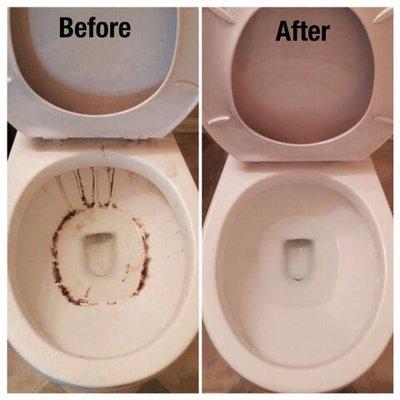 Toilet Before and After