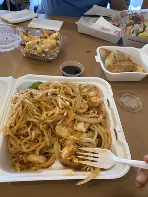 Shrimp Pad Thai, Dumpling