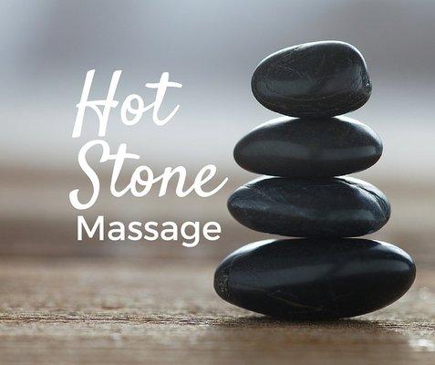 We offer hot stone therapy