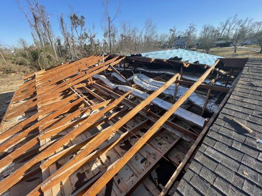 Wind damage? Call us for free estimate on your roof