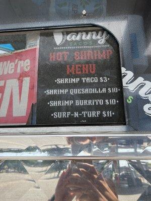 Shrimp menu