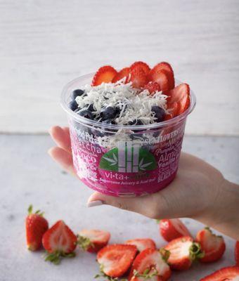 Customize your own Acai bowl with unlimited base flavors and toppings