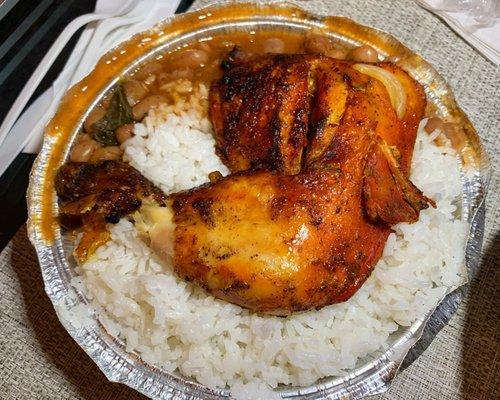 Quarter Chicken with Rice & Beans ($7.99)