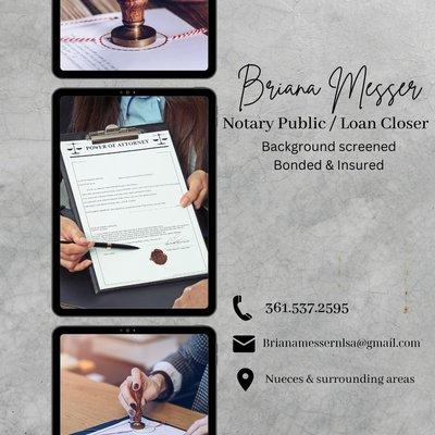 Briana Messer Mobile Notary