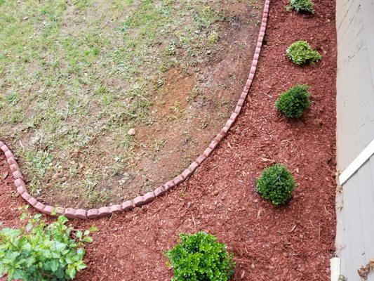 Flower bed installation