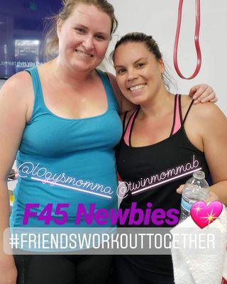 Friends work out together