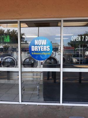 Now 15 minutes every quarter in dryers!