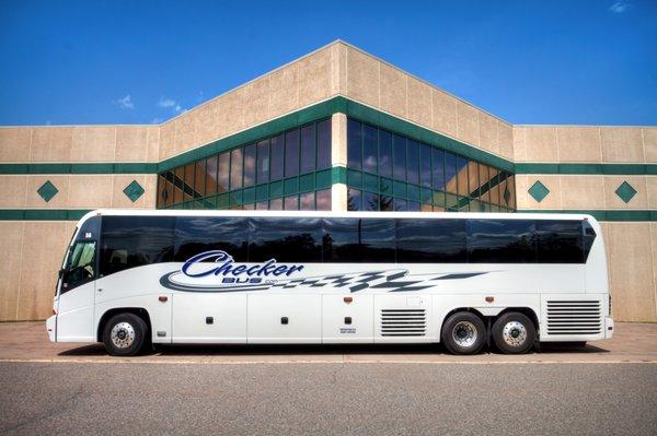 56 Passenger Coach, Wifi, DVD, Blu-Ray, reclining seats