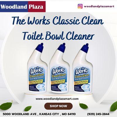 Woodland Plaza in Kansas City, MO, is pleased to offer The Works Classic Clean Toilet Bowl Cleaner.