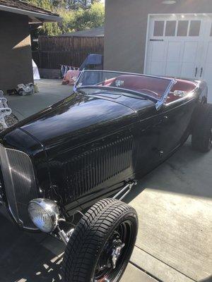 Fixed the hood on this classic 32 Roadster