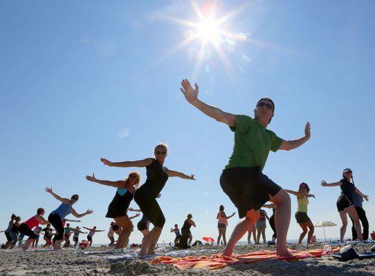 Yoga On The Beach