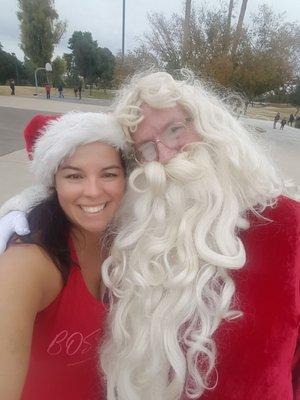 Sara and Santa!