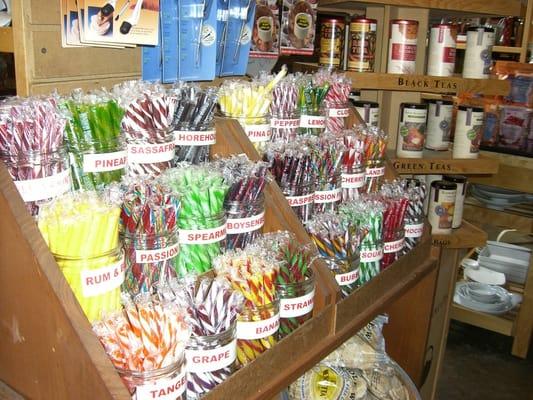 Old fashioned candy sticks at Kitchen Koop