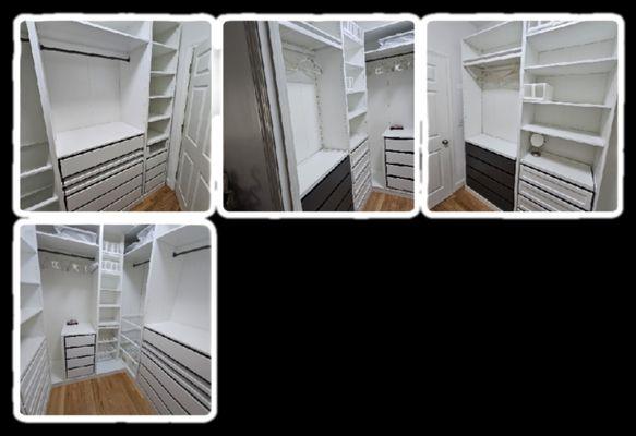 Built custom closets