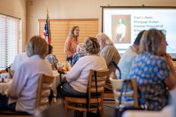 Traci Ranic letting people know How a Reverse Mortgage can work for you.