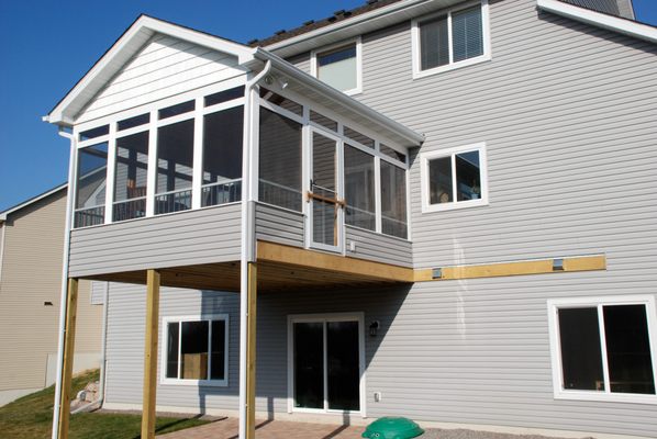 Porch and prep for future deck