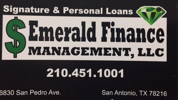 Emerald Finance Management, LLC, can provide borrowers with competitively-priced loans