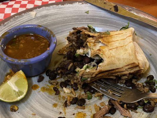 Birria Burrito  -- TERRIBLE   -- No cheese