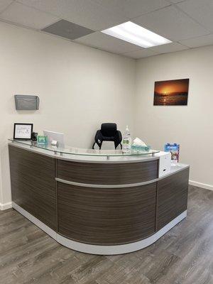 Front reception desk