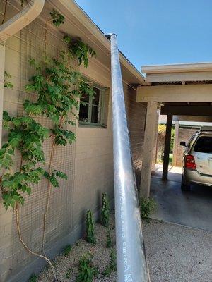 Gutter vacuuming for two story home s that need gutter cleaning.