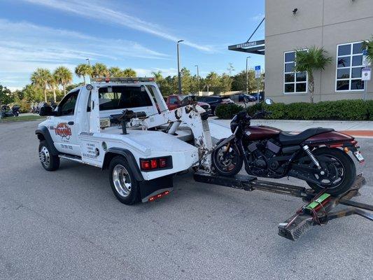 Motorcycle Towing Harley Davidson