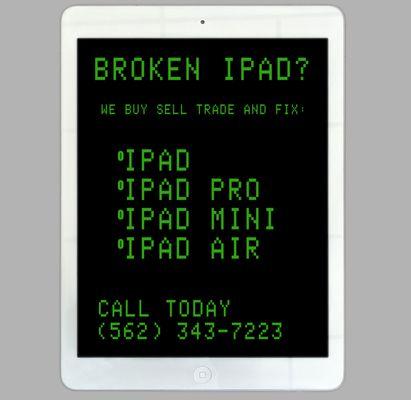 iPad, iPad pro, iPad Mini and iPad Air repair promo