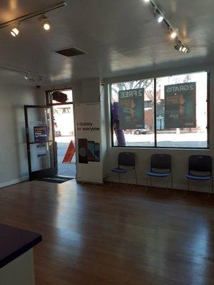 We have seating available while you wait for your phone to be activated or just in case we are helping another customer.