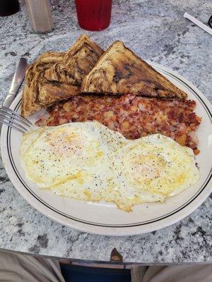 Tuesday special: corn beef hash and eggs