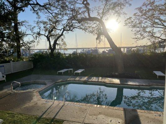 Jekyll Harbor Marina -- pool for marina guests only