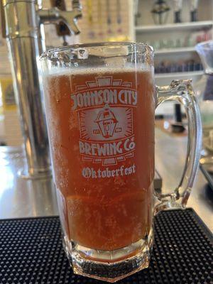 30 oz pour of Oktoberfest.