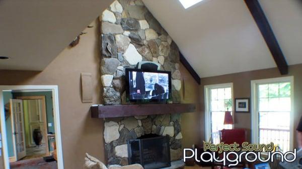 TV Above Fireplace Installation