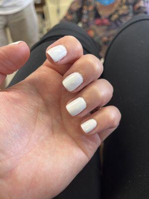 Gel polish manicure