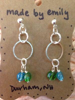 Earrings by Emily. Converted to a post style. Customer service at its finest!