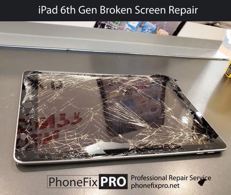 iPad 6 Generation Screen Repair PhoneFix Pro Portland OR