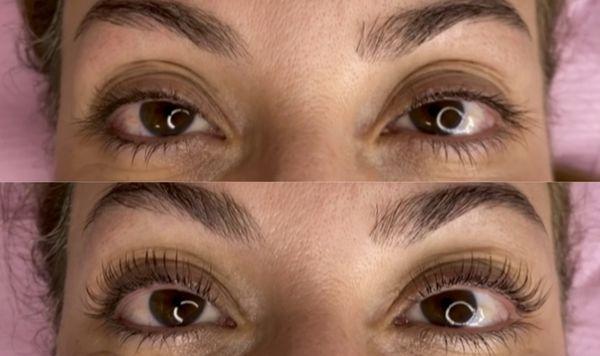 Keratin lash lift