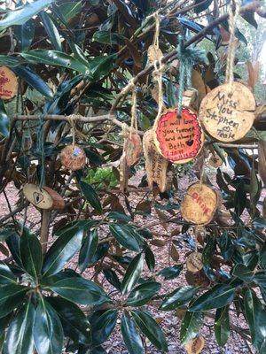 Suicide remembrance tree ornaments