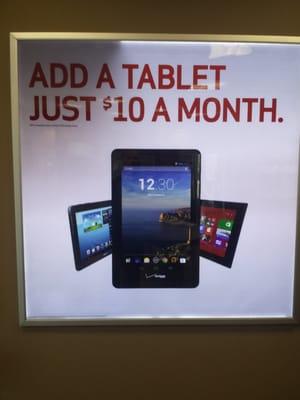 Yes we sell tablets