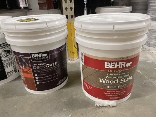 So many great paint and stain options