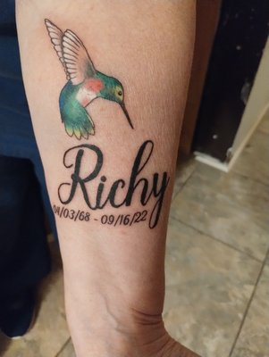 Memorial tattoo for my brother