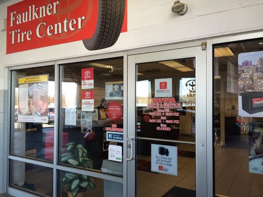 entrance to the service department