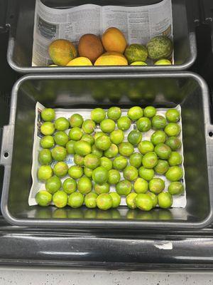 Limes have brown spots