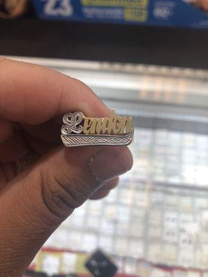 Custom made name ring