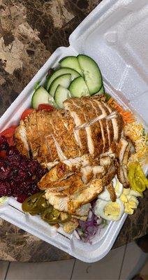 Grilled Chicken Salad , custom toppings