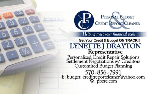 Personal Budget & Credit Report Cleaner