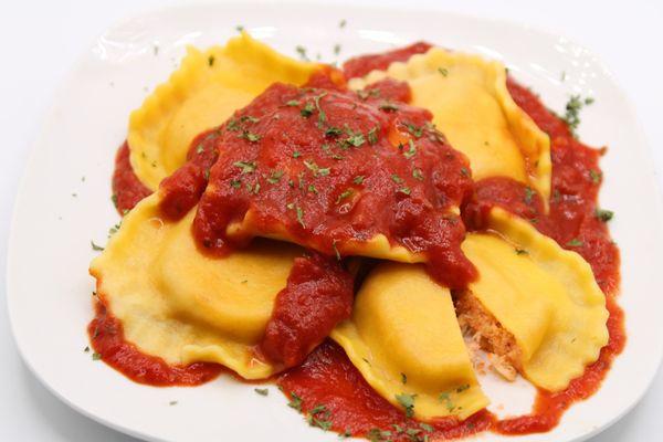 Stuffed Lobster Raviolis with Marinara Sauce