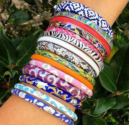 Stackable, fun bracelets by Belle e'Toile