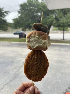 Chicken on a stick