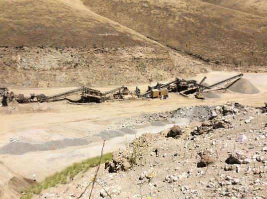 Crushing Plant at our SBS Hidden Canyon Quarry in Greenfield