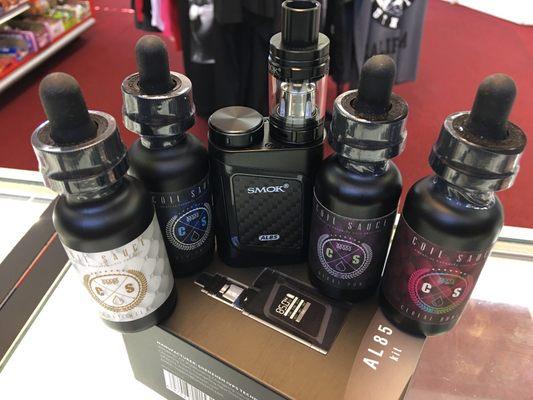 We have a selection of vape mods and vape juice