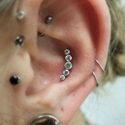 Conch with Cz cluster